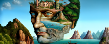 man-face-landscape-terms-words-visual-language